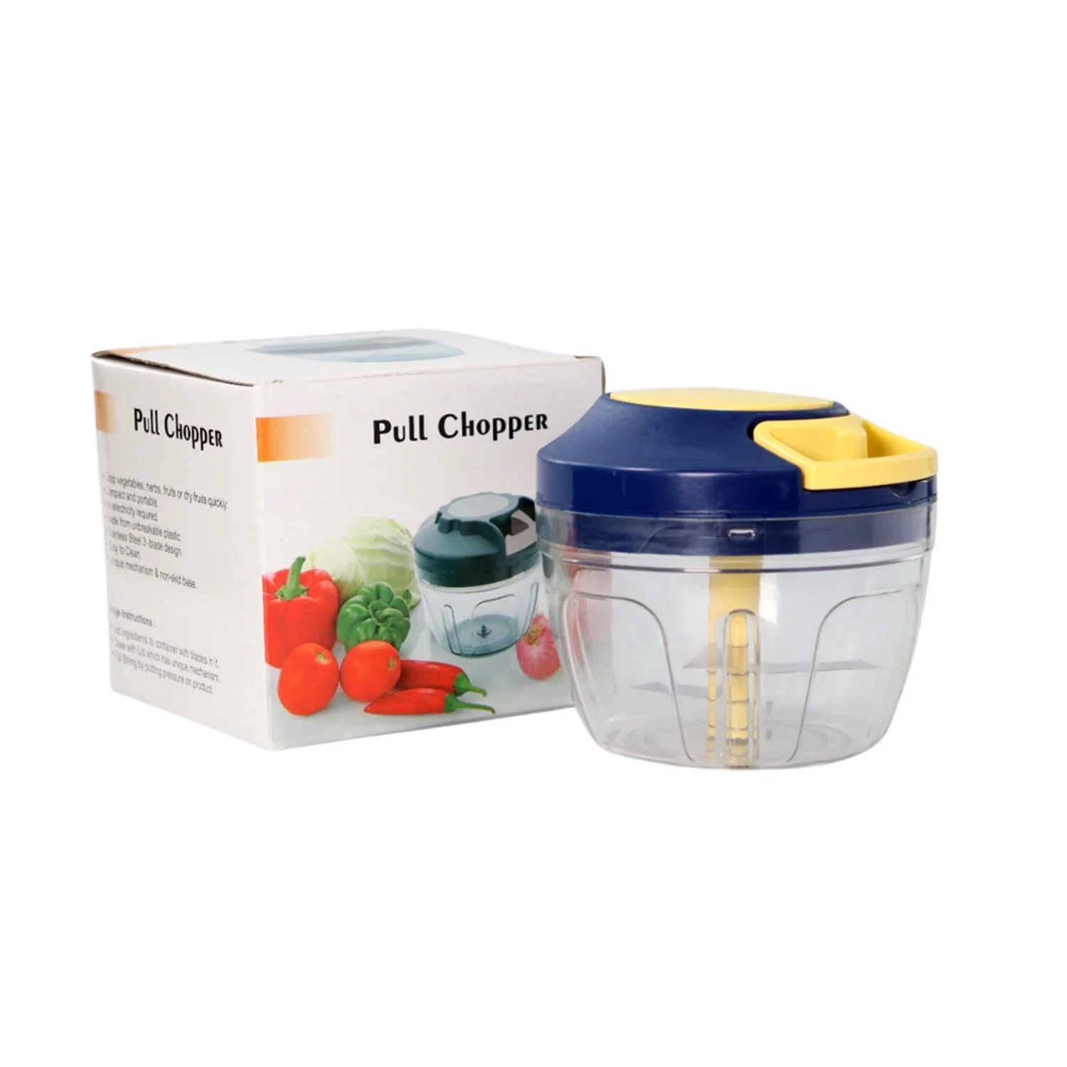 Vegetable Chopper – 4 Blades, 650ml Capacity | CookAura - Image 4