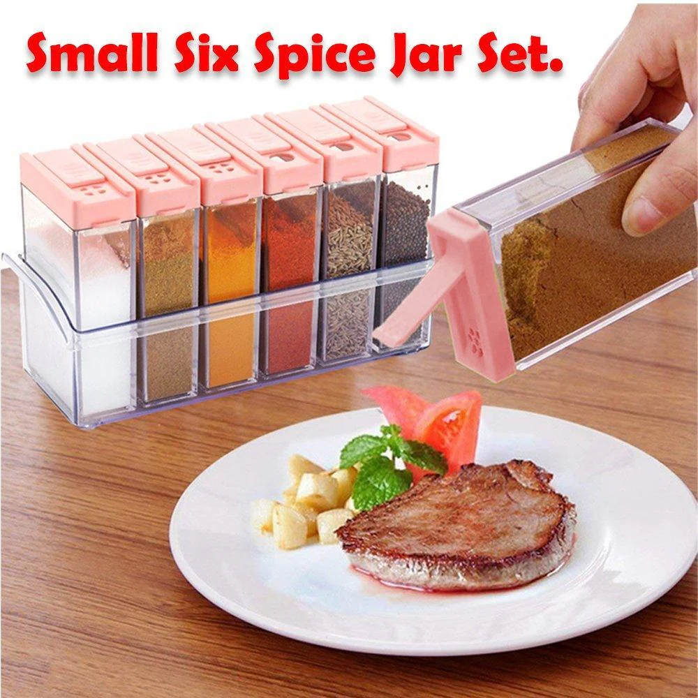 Plastic Spice Jars – Airtight 6-Piece Multicolor Set | Tidy Table - Image 10