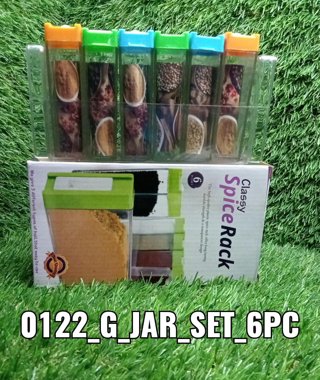 Plastic Spice Jars – Airtight 6-Piece Multicolor Set | Tidy Table - Image 11