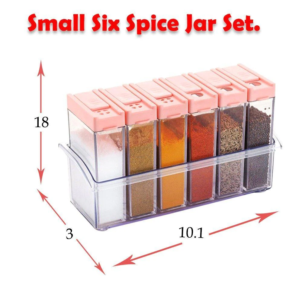 Plastic Spice Jars – Airtight 6-Piece Multicolor Set | Tidy Table - Image 6
