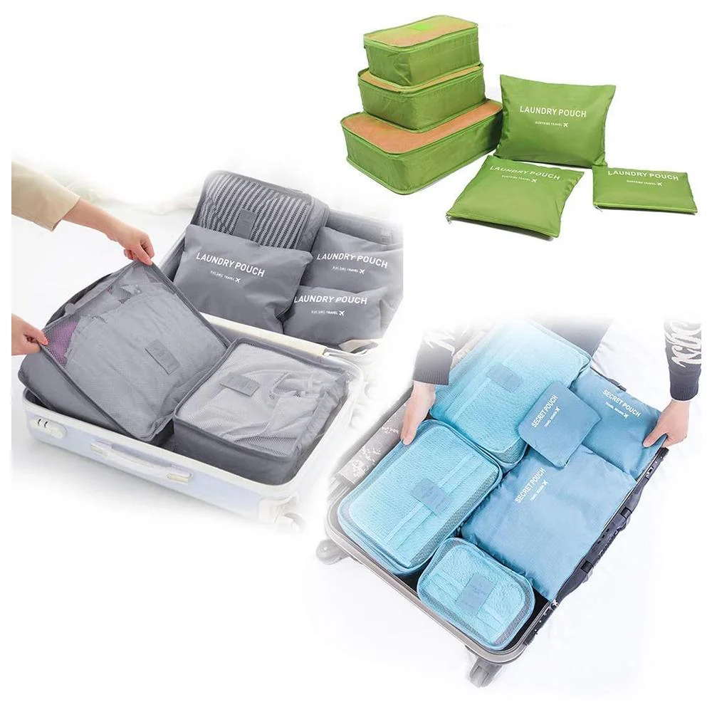 Cloth Organizer Pouch – 6 Pcs Travel Laundry Bags | DeoDap - Image 4