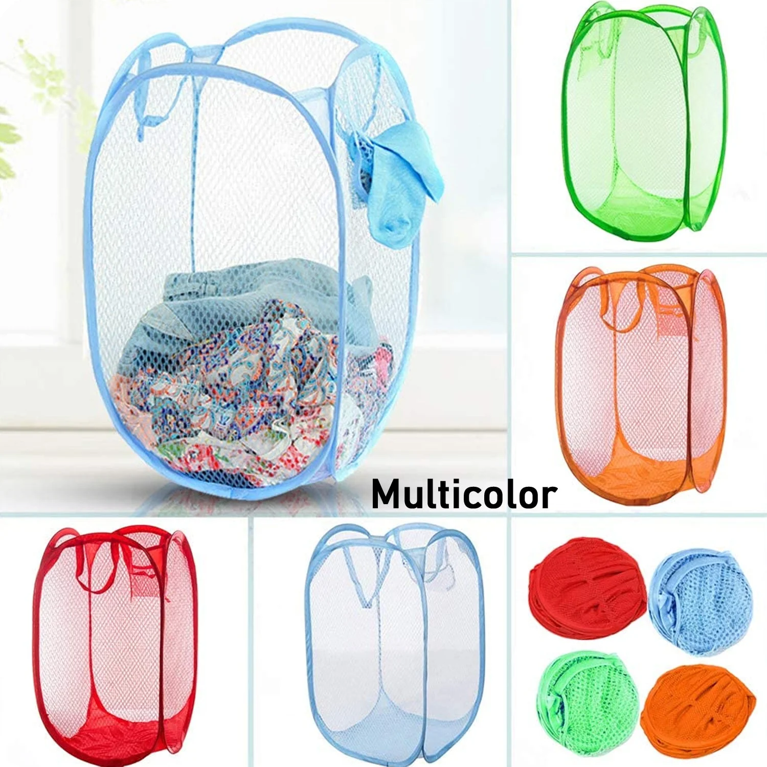 Foldable Laundry Basket – Space-Saving Mesh Hamper | Organivo - Image 4
