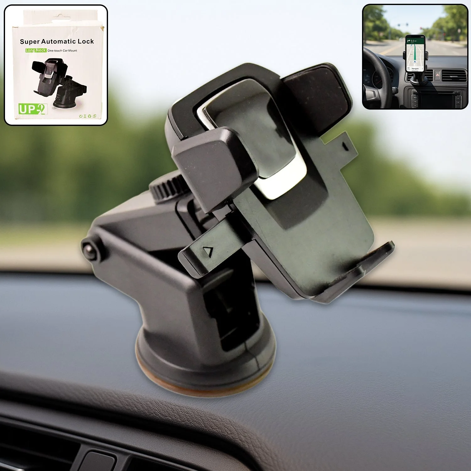 Adjustable Car Mount – 360° Universal Phone Holder | Velvet Wheels