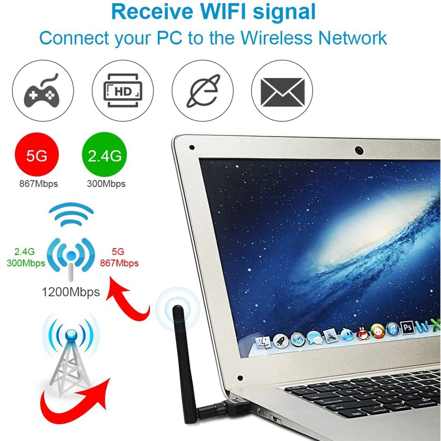 USB WiFi Receiver – High-Speed Wireless Adapter | storenzo - Image 8
