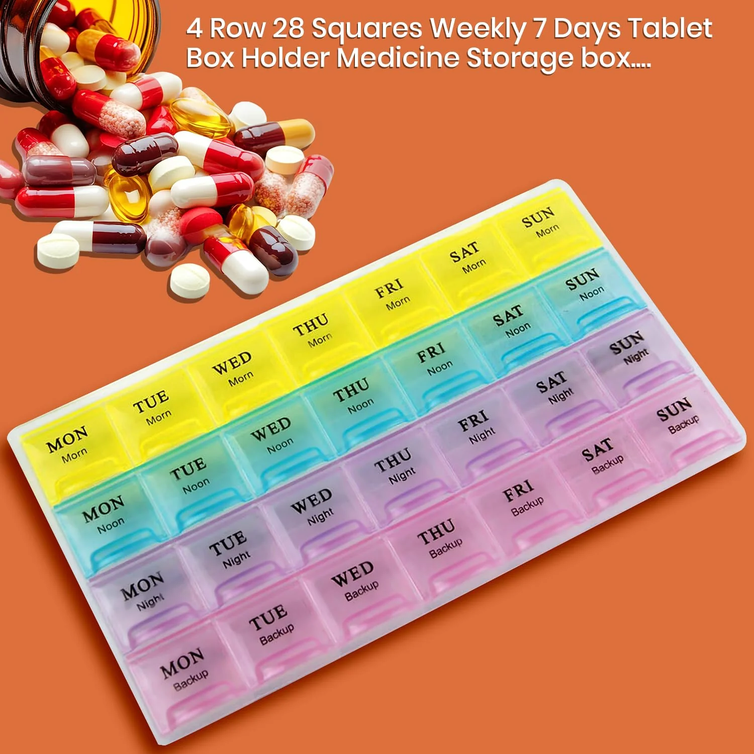 Weekly Pill Organizer – 28-Slot Portable Medicine Box | Organivo - Image 9
