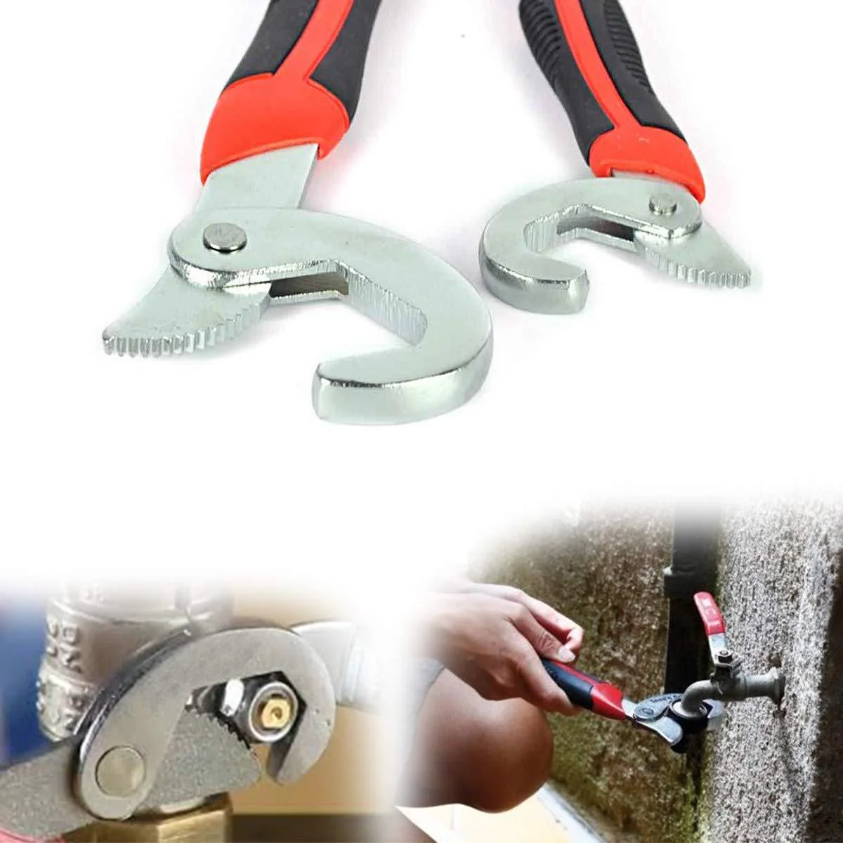 Adjustable Wrench Set – Universal Snap Grip 2-Pc | BoltForce - Image 8
