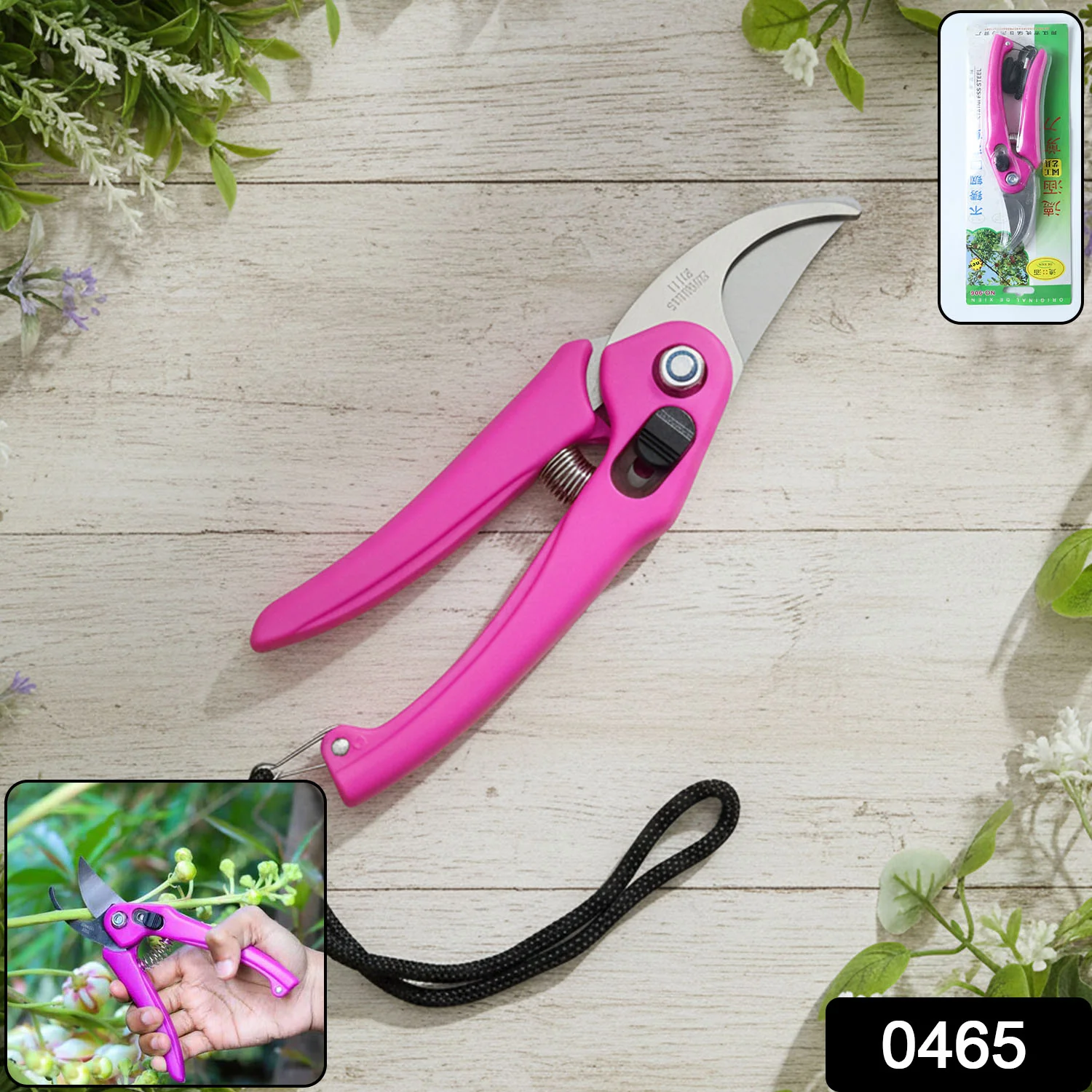 Garden Scissors – Soft Grip Stainless Steel Pruner | Grow Garden Tools - Image 2