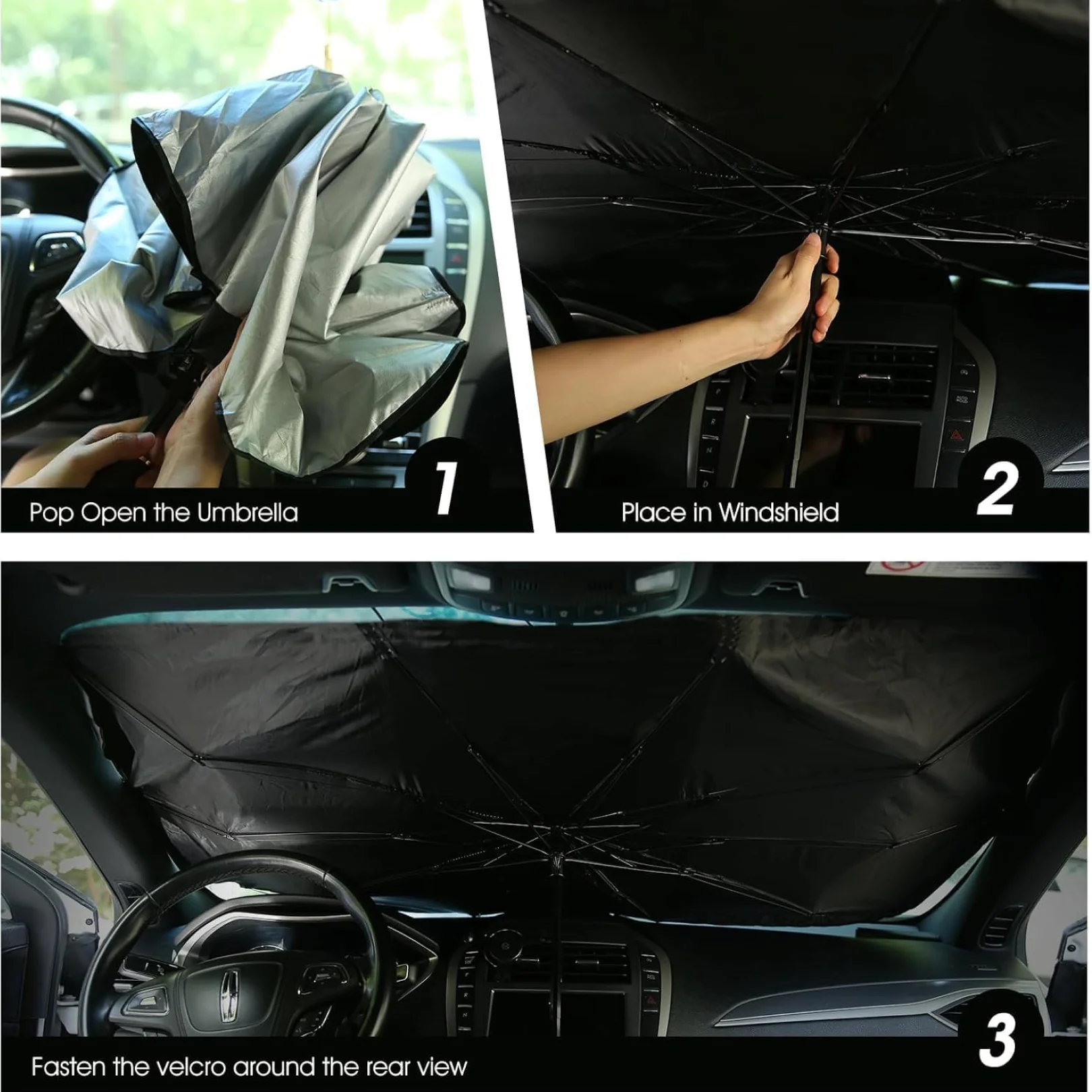 Car Windshield Sunshade – Foldable Heat Protection | Velvet Wheels - Image 4