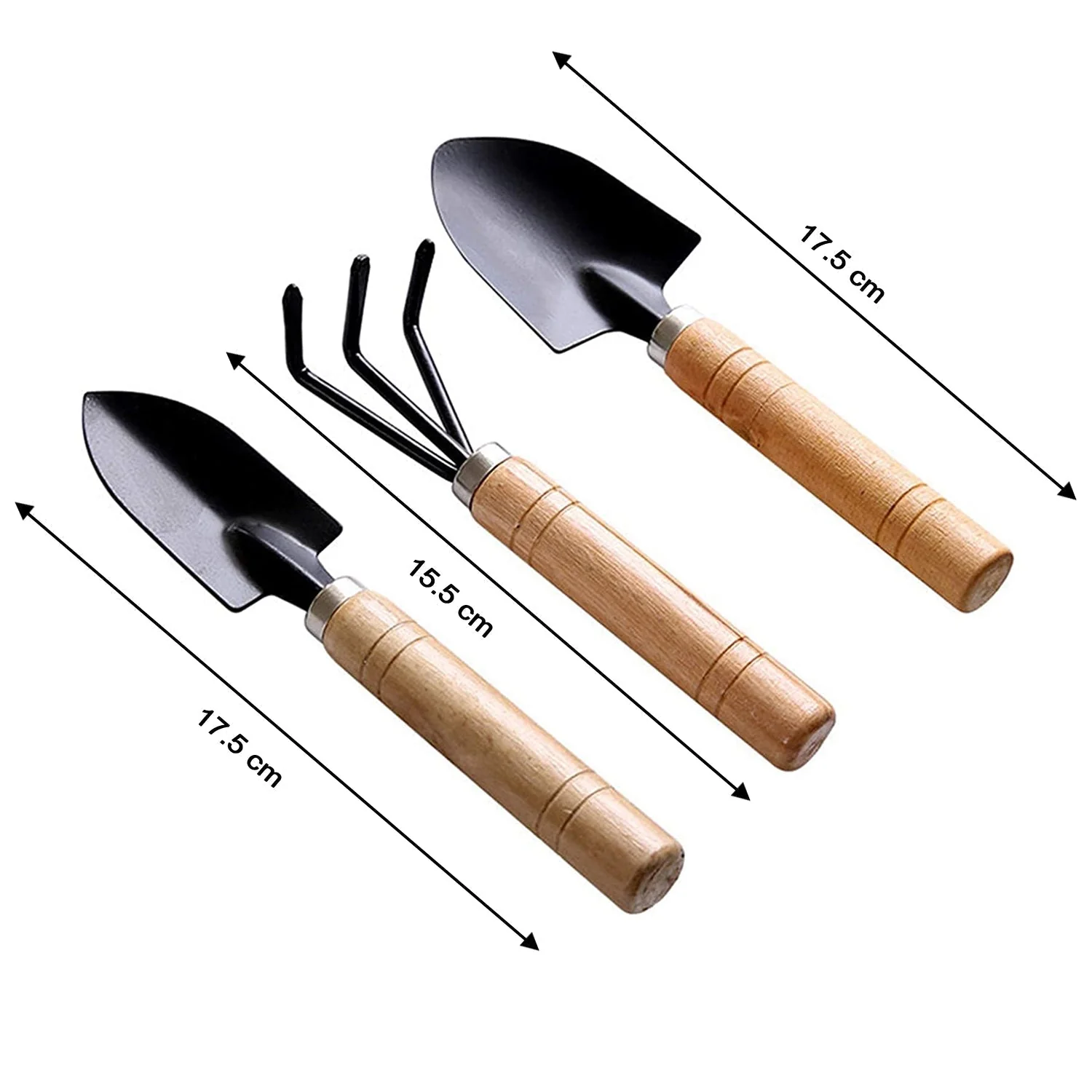 Garden Tool Set – 3-Piece Hand Cultivator, Trowel & Fork | XcelCraft - Image 9
