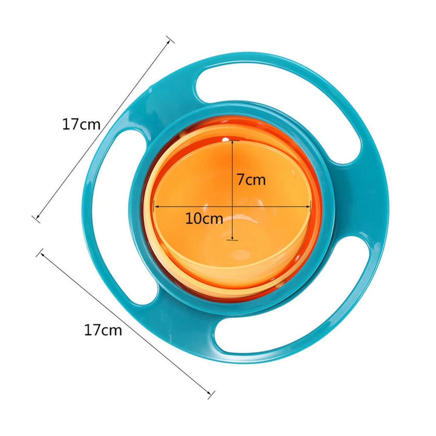 Rotating Baby Bowl – Spill-Proof & Easy Feeding | Mini Bubbles - Image 5