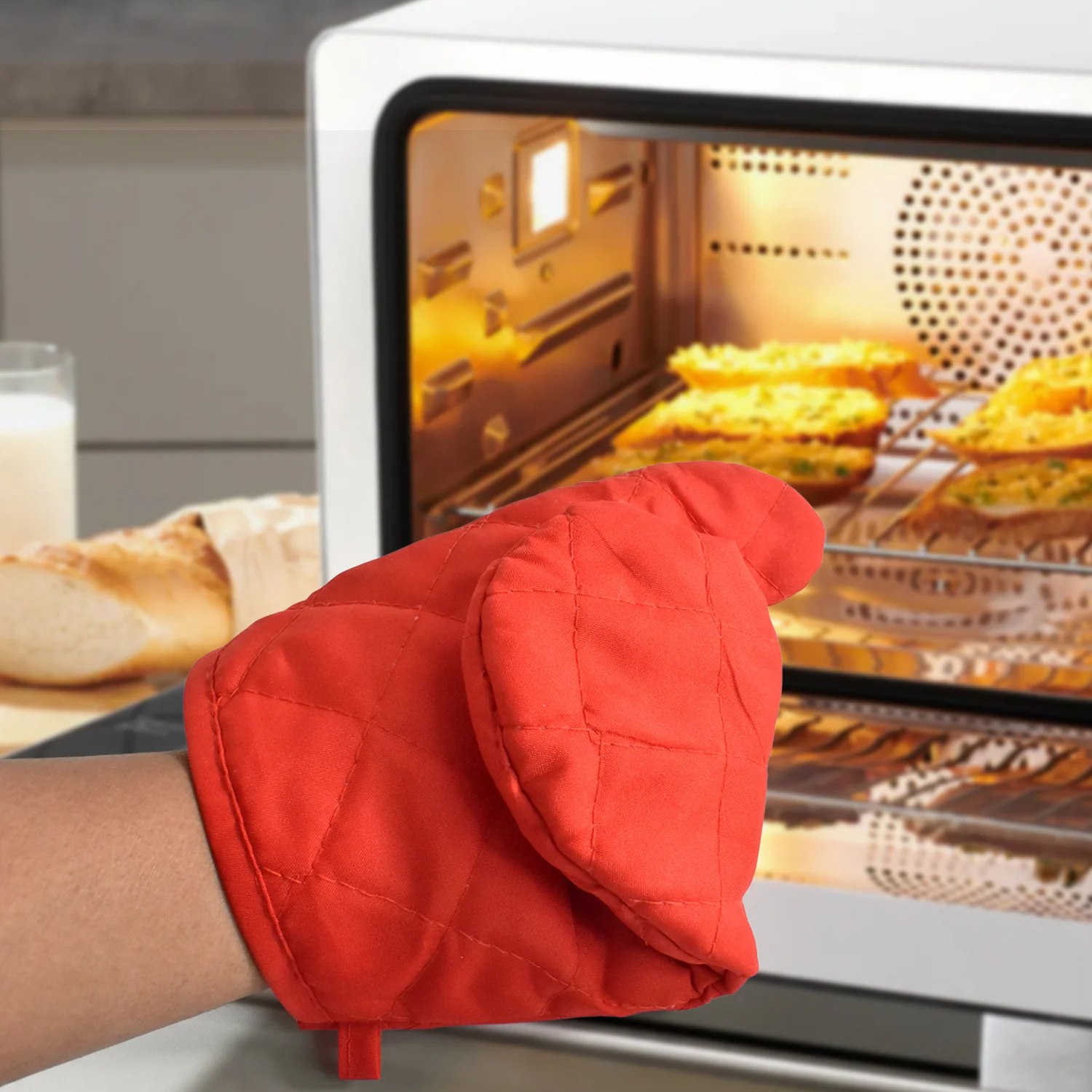 Heat Resistant Oven Mitts – Non-Slip, Flexible & Easy Clean | Bake & Dwell - Image 6
