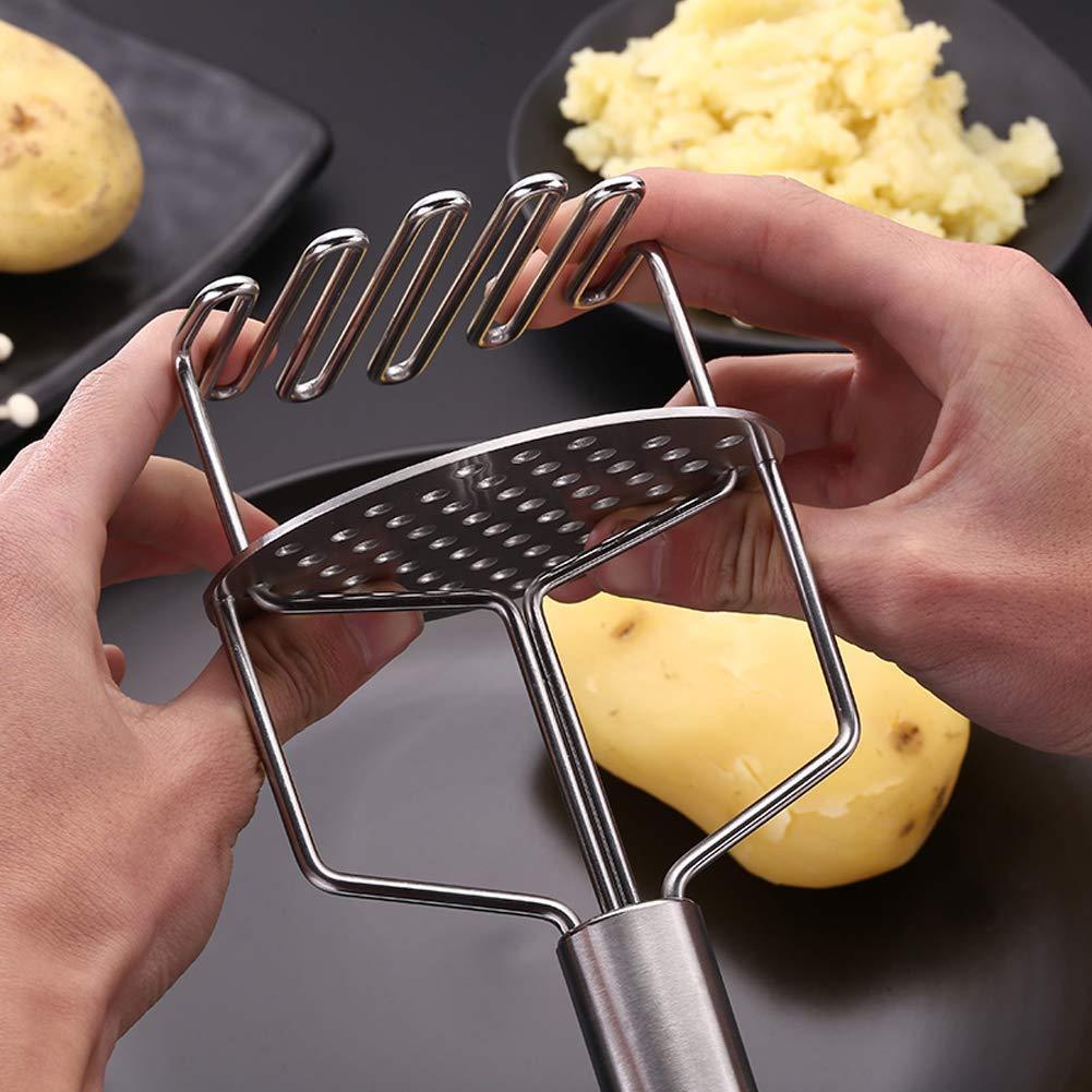 Stainless Steel Masher – Durable Hand Smasher for Kitchen | Mini Bubbles - Image 3