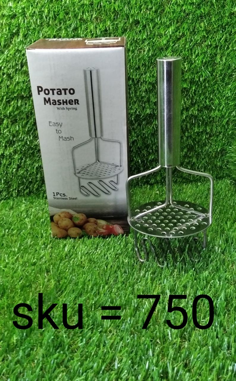 Stainless Steel Masher – Durable Hand Smasher for Kitchen | Mini Bubbles - Image 9
