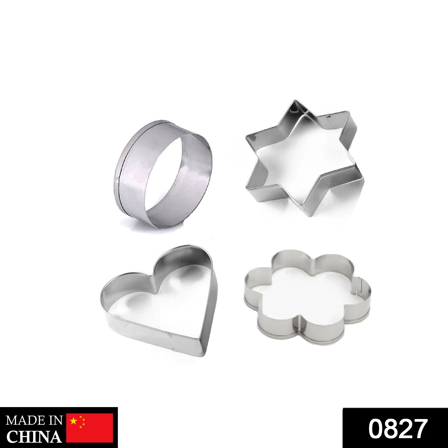 Stainless Steel Cookie Cutter Set – 4 Shapes for Baking | Bake & Dwell - Image 2