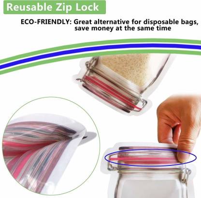 Jar-Shaped Stand-Up Pouch (3-Pack) – Airtight Storage | Tidy Table - Image 3