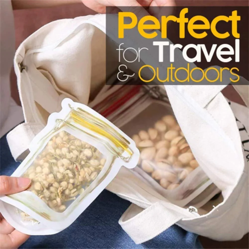 Jar-Shaped Stand-Up Pouch (3-Pack) – Airtight Storage | Tidy Table - Image 5