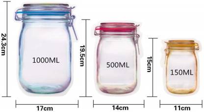 Jar-Shaped Stand-Up Pouch (3-Pack) – Airtight Storage | Tidy Table - Image 8