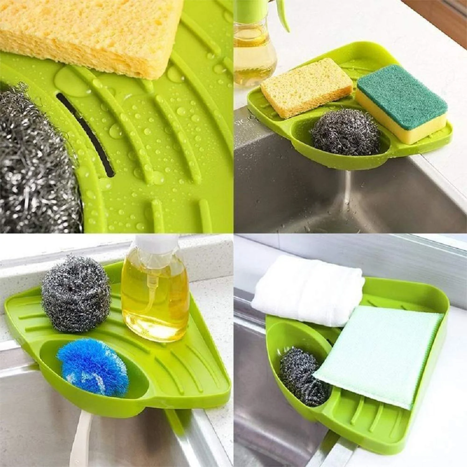 Corner Sink Strainer – Kitchen Waste & Sponge Holder | ShineCrest - Image 8