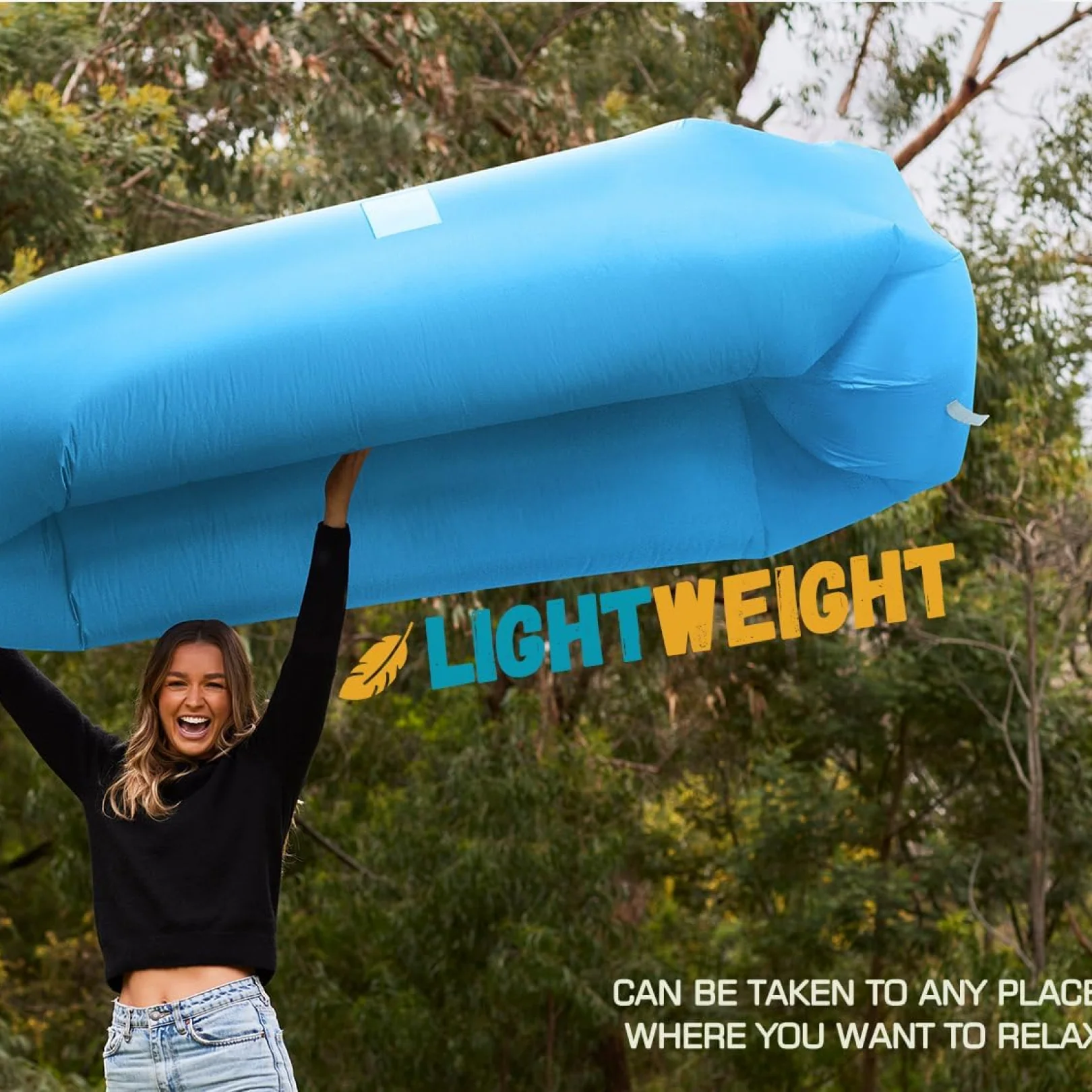 Inflatable Camping Lounger – Neck Support & Portable | Trekola - Image 4