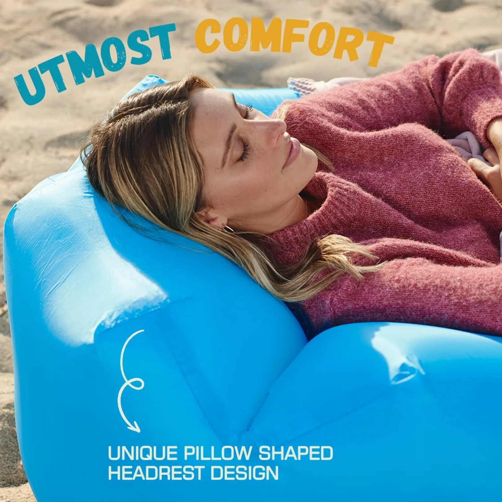 Inflatable Camping Lounger – Neck Support & Portable | Trekola - Image 5