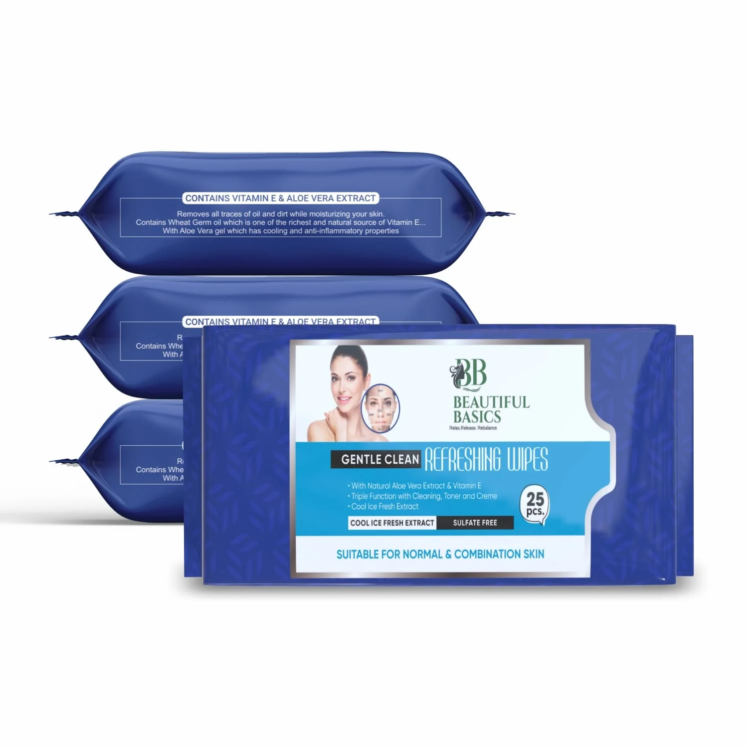 Wet Face Wipes – Hydrating & Alcohol-Free | Beautiful Basics - Image 2
