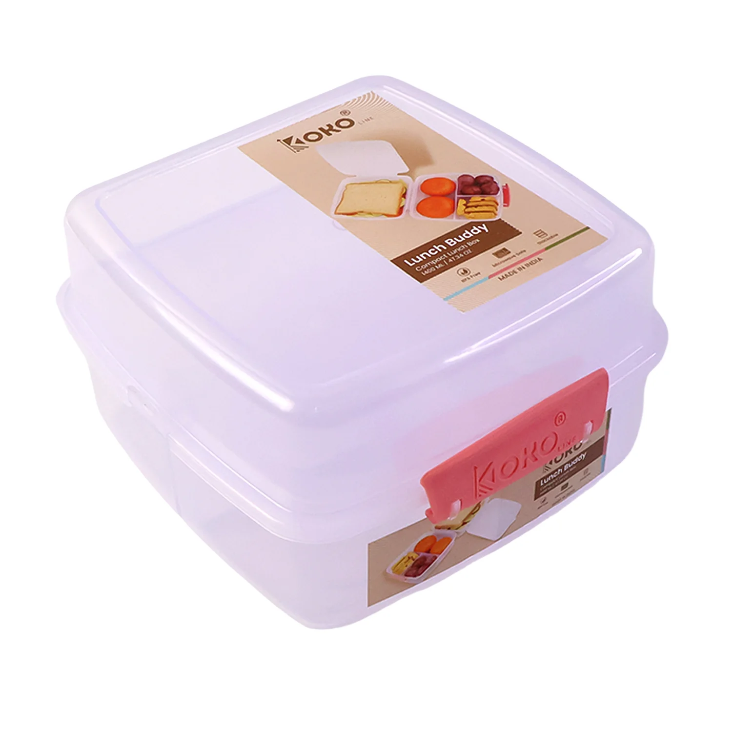 Airtight Multi-Compartment Lunch Box – 1400 ML Capacity - Image 5