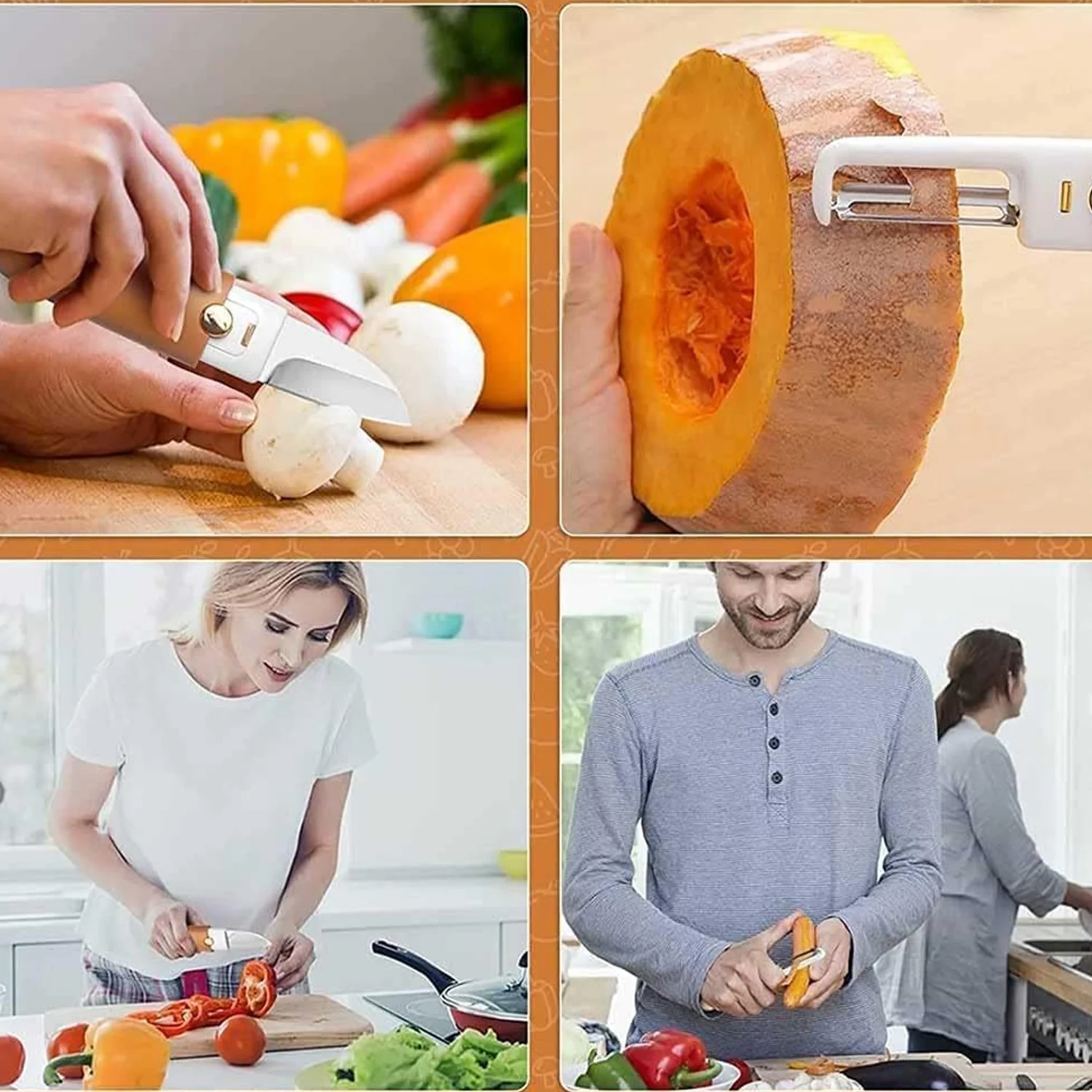 Multifunctional Peeler – 2-in-1 Knife & Sawtooth for Kitchen | ChefAura - Image 3