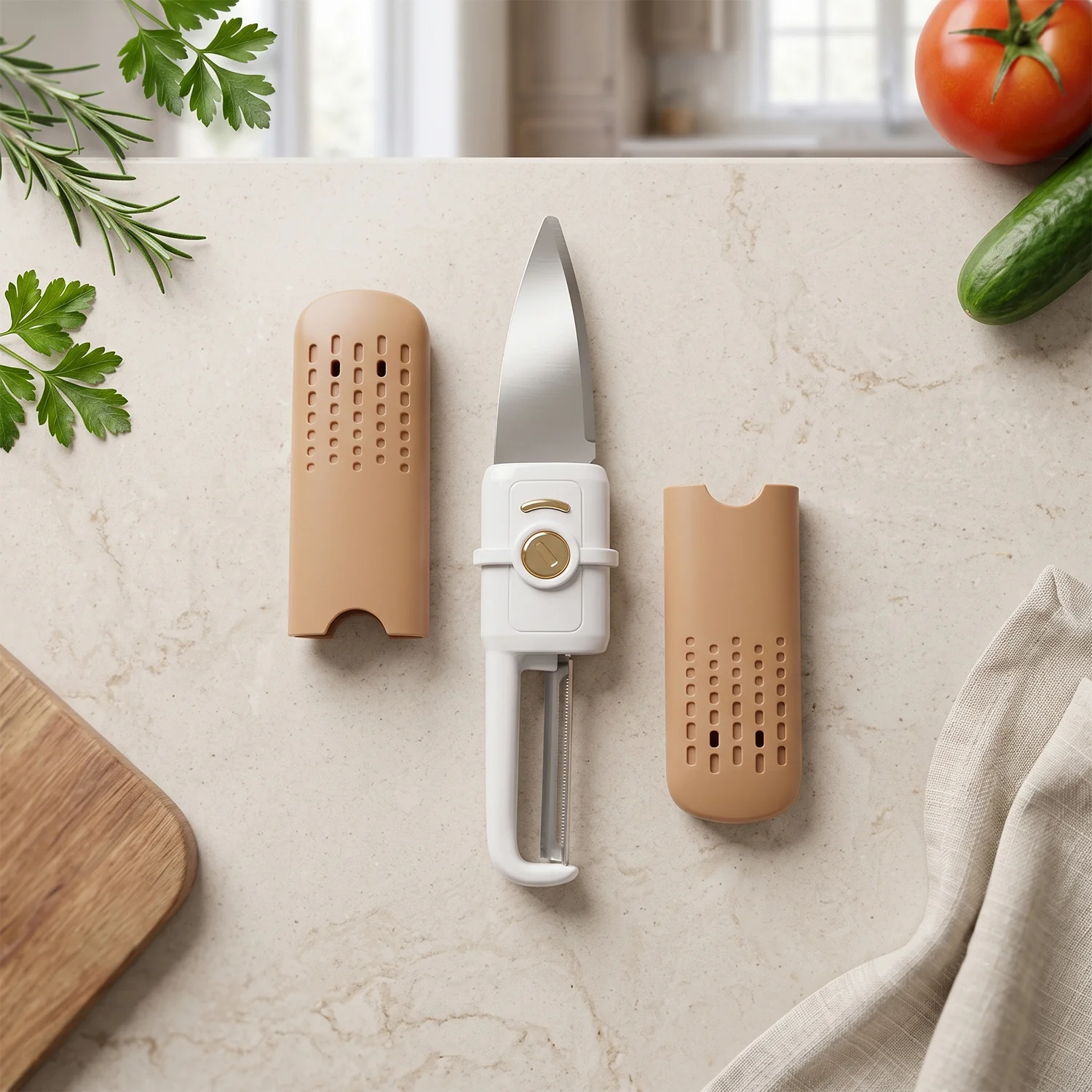 Multifunctional Peeler – 2-in-1 Knife & Sawtooth for Kitchen | ChefAura - Image 4