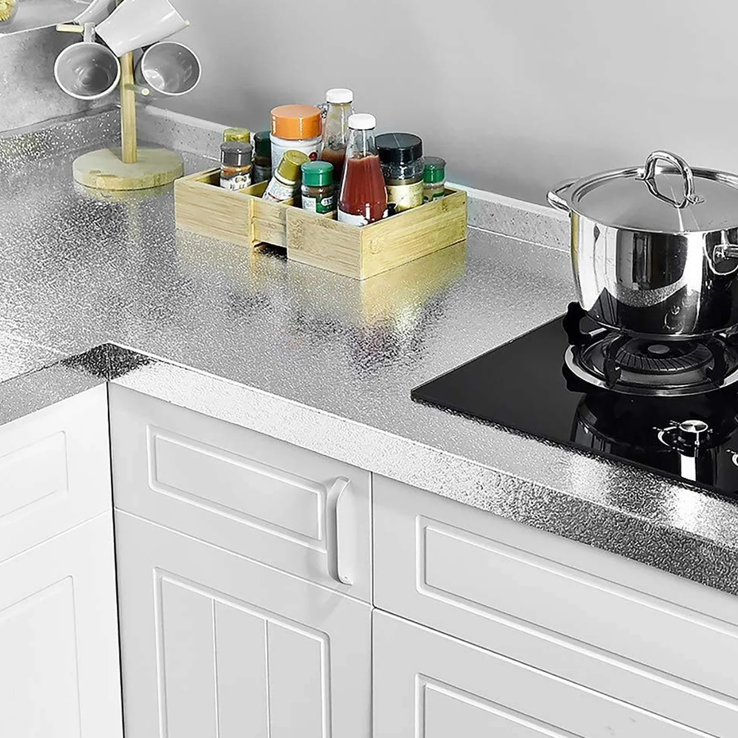 Self-Adhesive Aluminum Foil Wallpaper – Heat-Resistant | DeoDap - Image 6