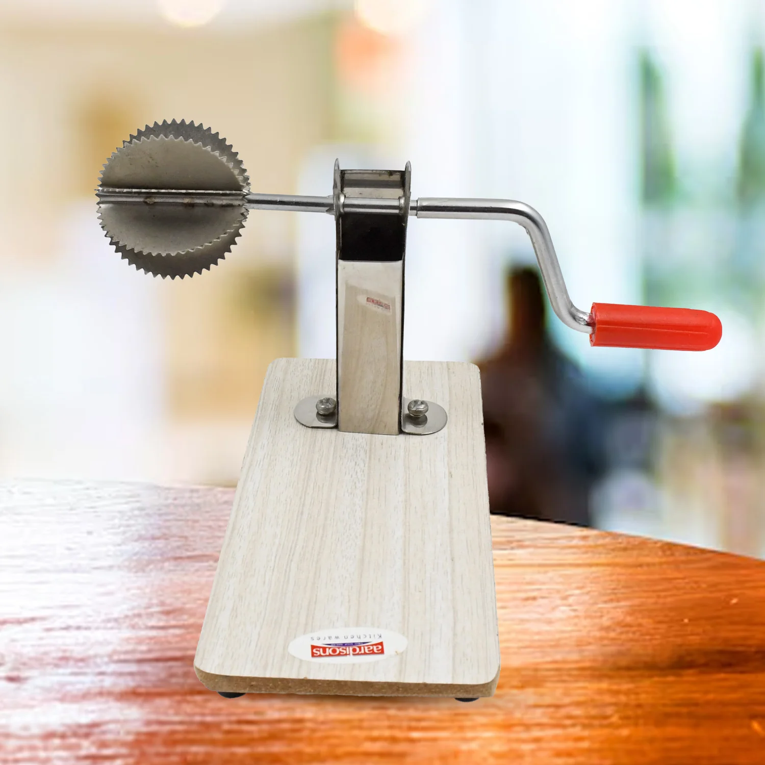 Coconut Scraper with Wooden Base – Safe & Durable | Quickslice - Image 6