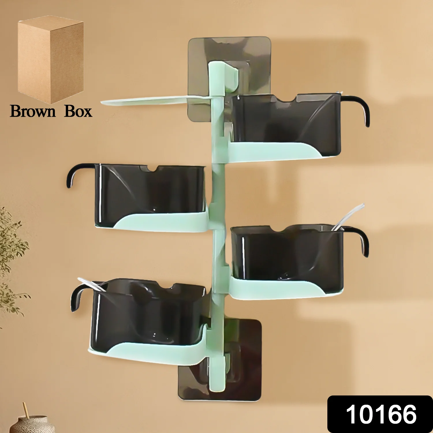 Rotating Spice Rack – 4-Tier Vertical Kitchen Organizer | Tidy Table - Image 2
