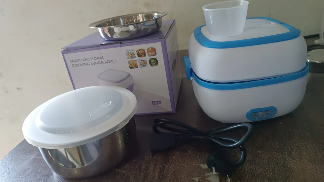Electric Lunch Box – 3-in-1 Stainless Steel Food Heater | Lunchie Bunchie - Image 7