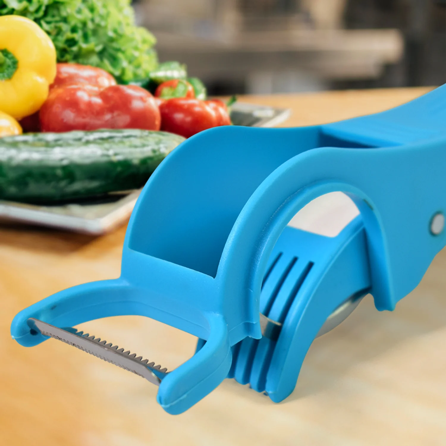 Vegetable Cutter – 2-in-1 Multi Slicer with 5 Blades & Peeler | ChefAura - Image 3
