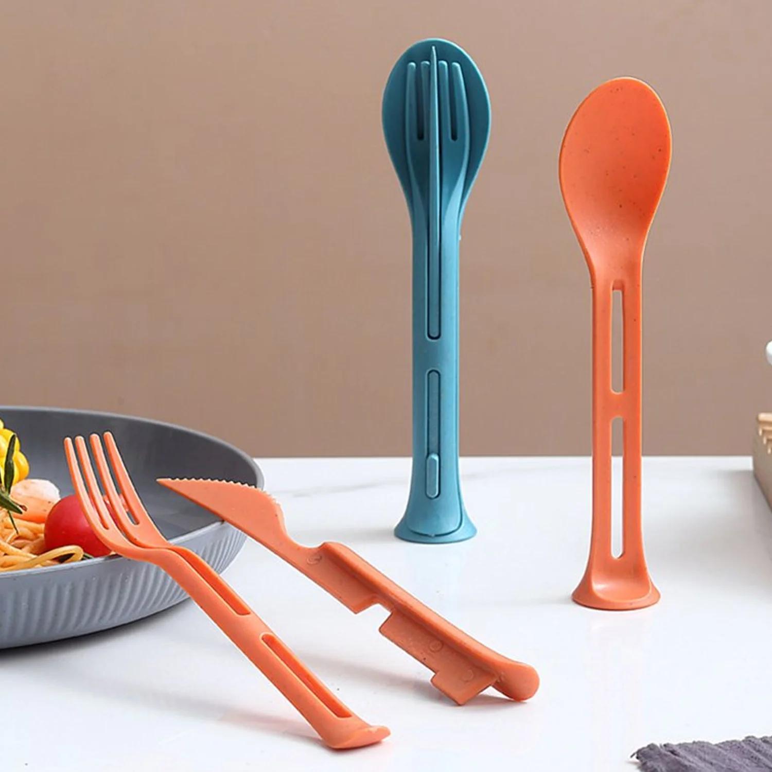 Reusable Cutlery Set – 3-in-1 Spoon Fork Knife | Portable Travel - Image 3
