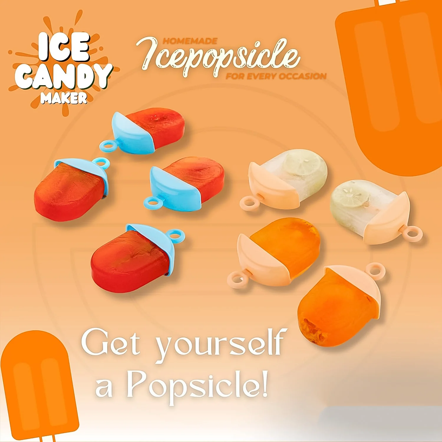 Ice Candy Maker – 4 Compartment Homemade Kulfi Mould | Konvex - Image 6