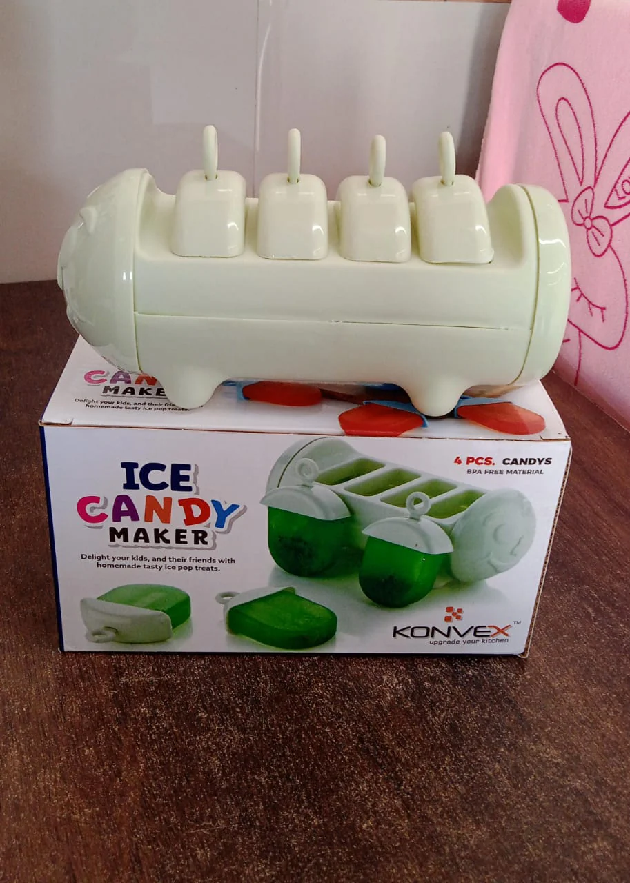 Ice Candy Maker – 4 Compartment Homemade Kulfi Mould | Konvex - Image 7