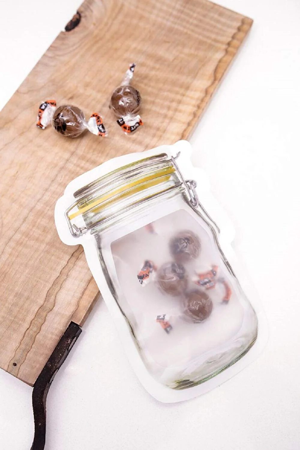 Reusable Food Storage Pouch – Airtight Mason Jar Zipper 150ml | Organivo - Image 4