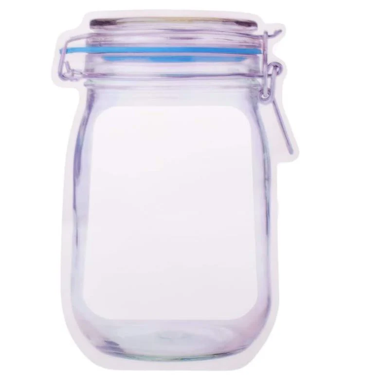 Reusable Food Storage Bag – Airtight Mason Jar Zipper 1000ml | Organivo - Image 3