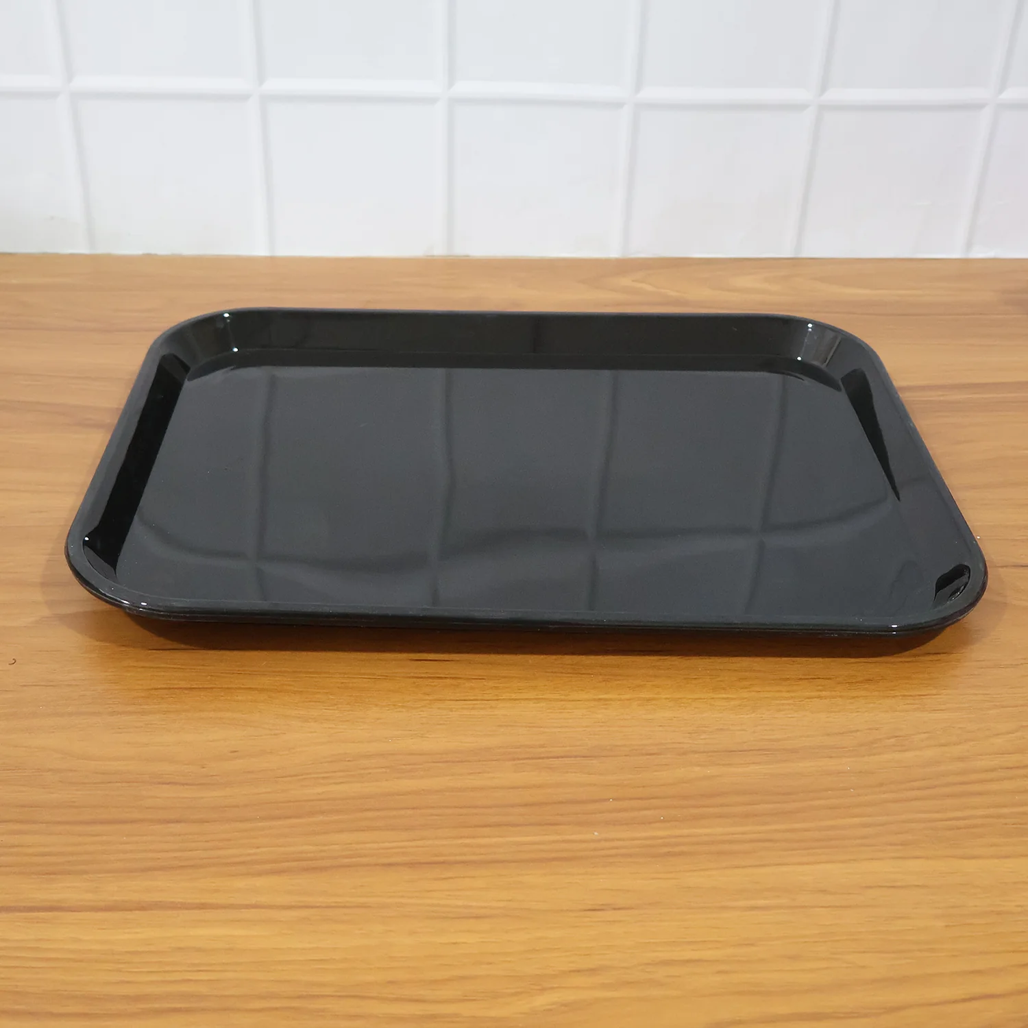 Plastic Serving Tray – 40x30 cm Durable & Break-Resistant Black - Image 7