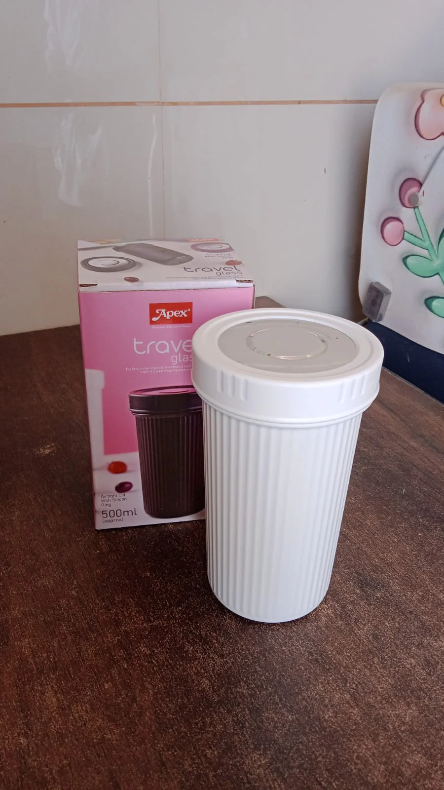 Travel Glass 500ml – Double Wall Steel with Airtight Lid - Image 8