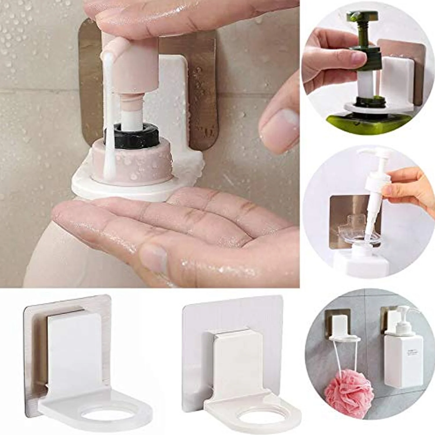 Adhesive Bathroom Hook – No-Drill Shampoo Holder | VelvetBubbles - Image 5