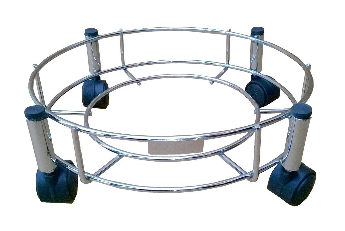 Gas Cylinder Trolley – Stainless Steel with Heavy-Duty Wheels | Indo Glow - Image 3