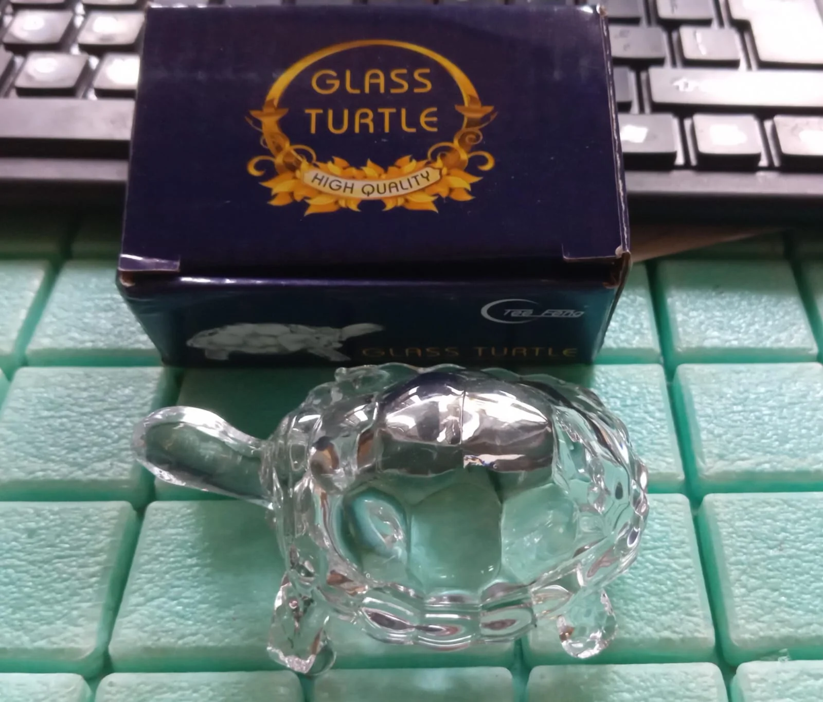 Feng Shui Crystal Turtle – Vastu Positive Energy Idol | Indo Glow - Image 8
