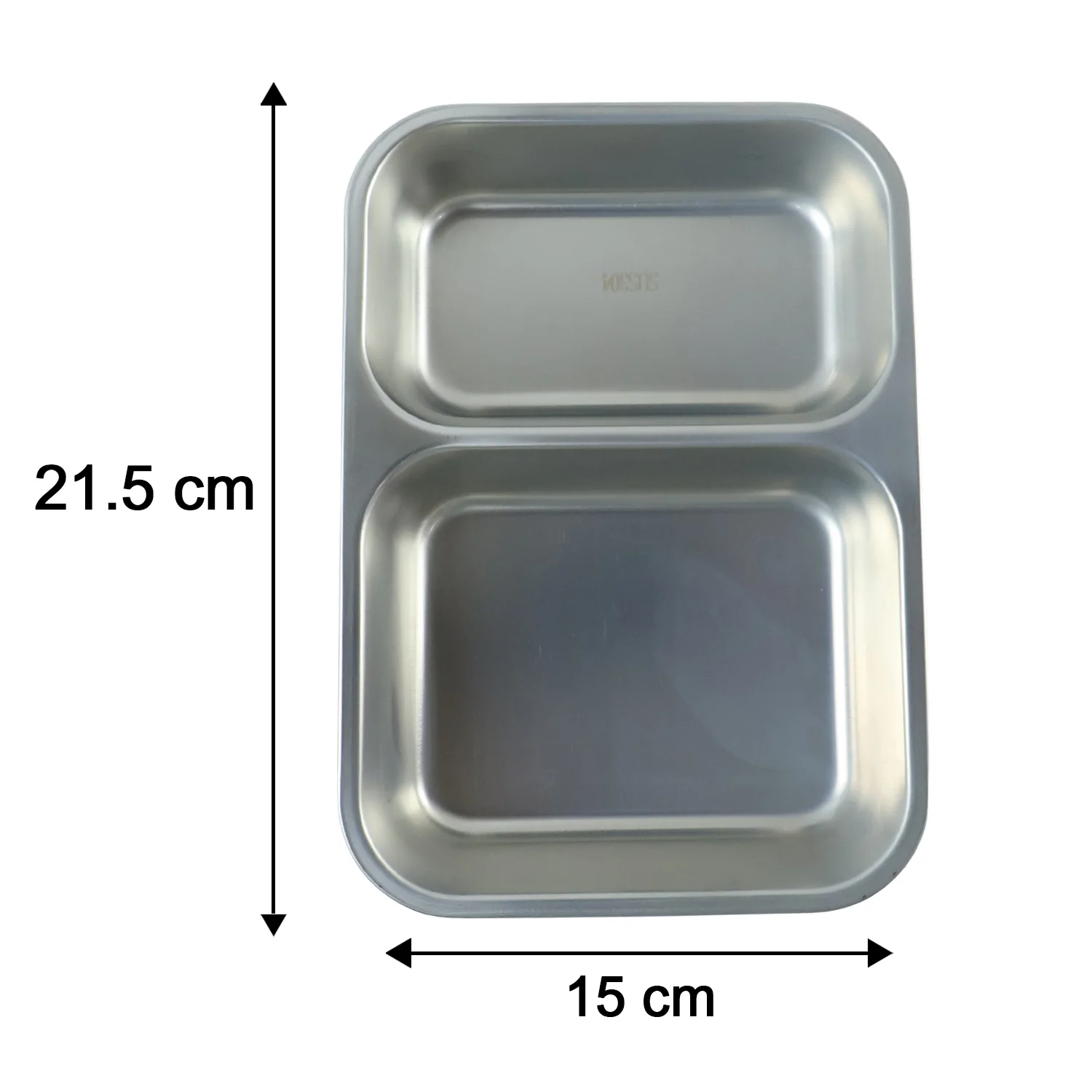 Stainless Steel Lunch Box 2 Section – Leakproof & Durable with Spoon - Image 6