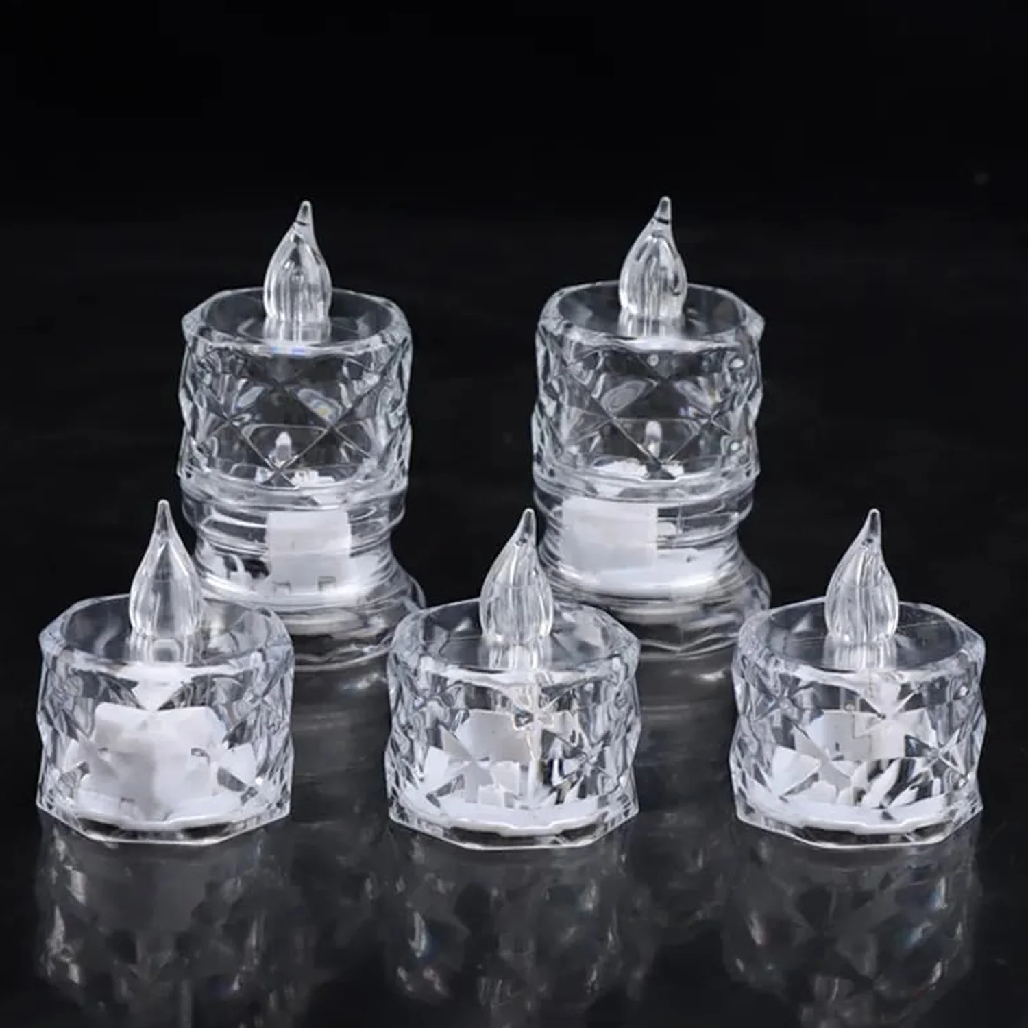 Flameless LED Tealight Candles – Decorative Acrylic | Giftoiza - Image 4