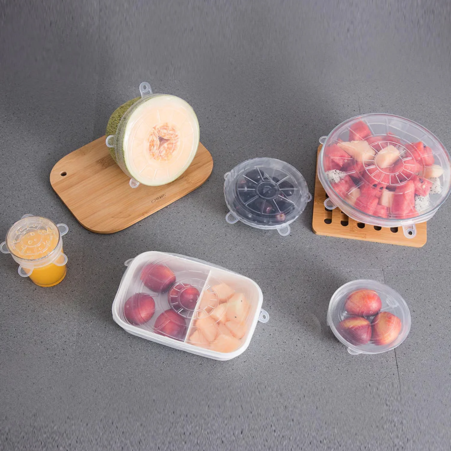 Silicone Stretch Lids – 12-Piece Reusable Food Covers with Storage Pouches - Image 6