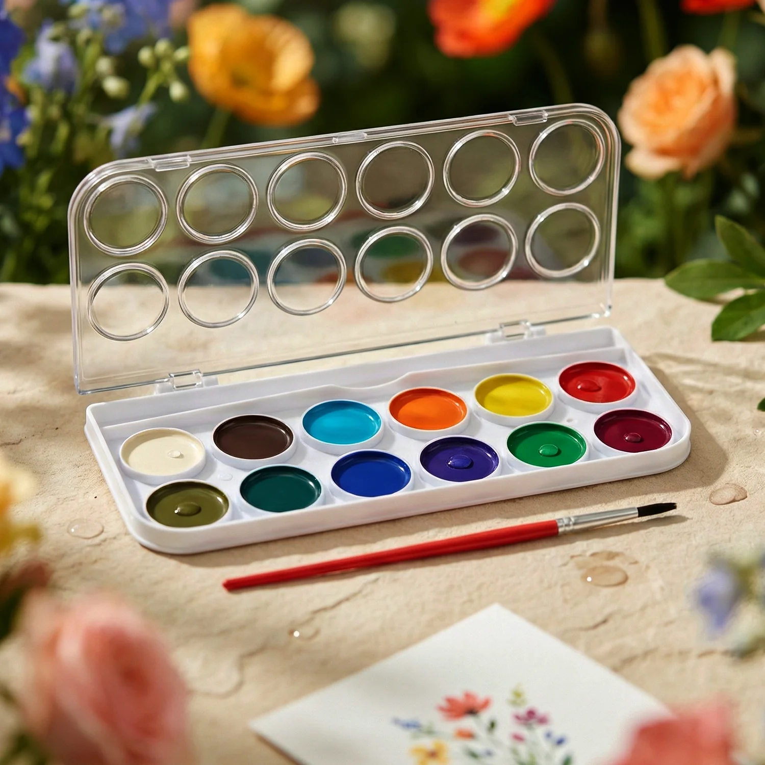 Watercolour Paint Set for Kids – Vibrant Colors & Portable Design - Image 7