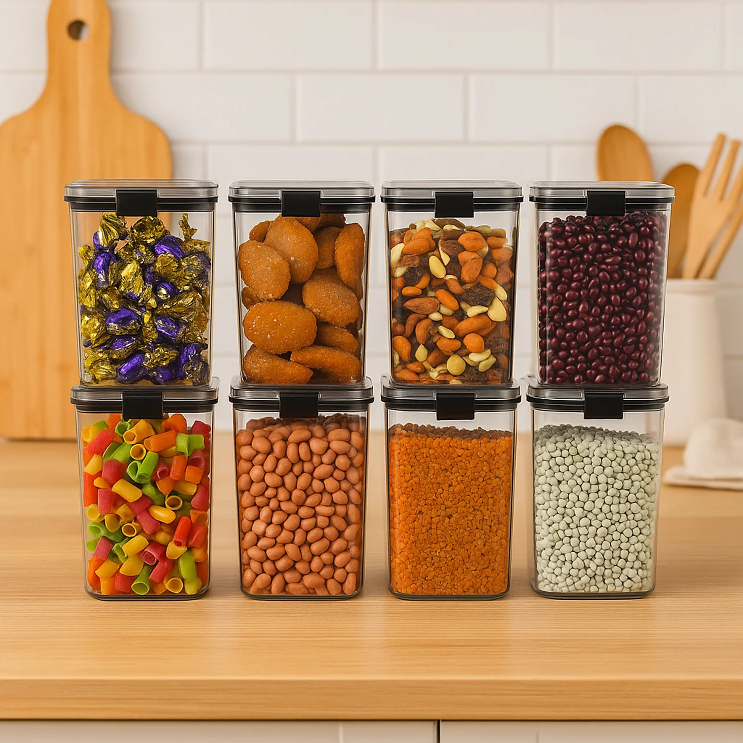 1200 ML Airtight Food Storage Container Set – 2 Piece Durable Plastic - Image 7