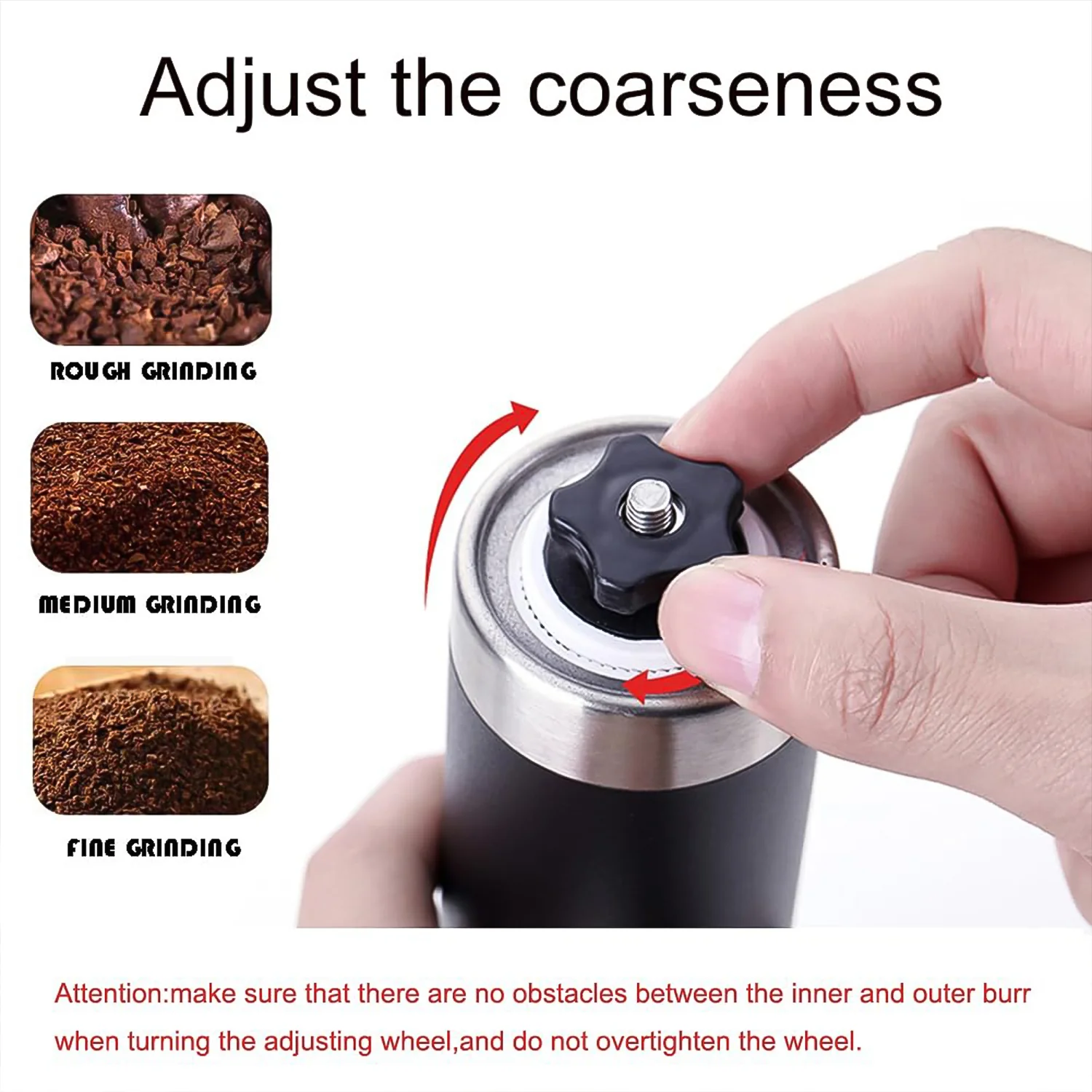Manual Coffee Grinder – Portable Stainless Steel & Adjustable | Siplix - Image 3