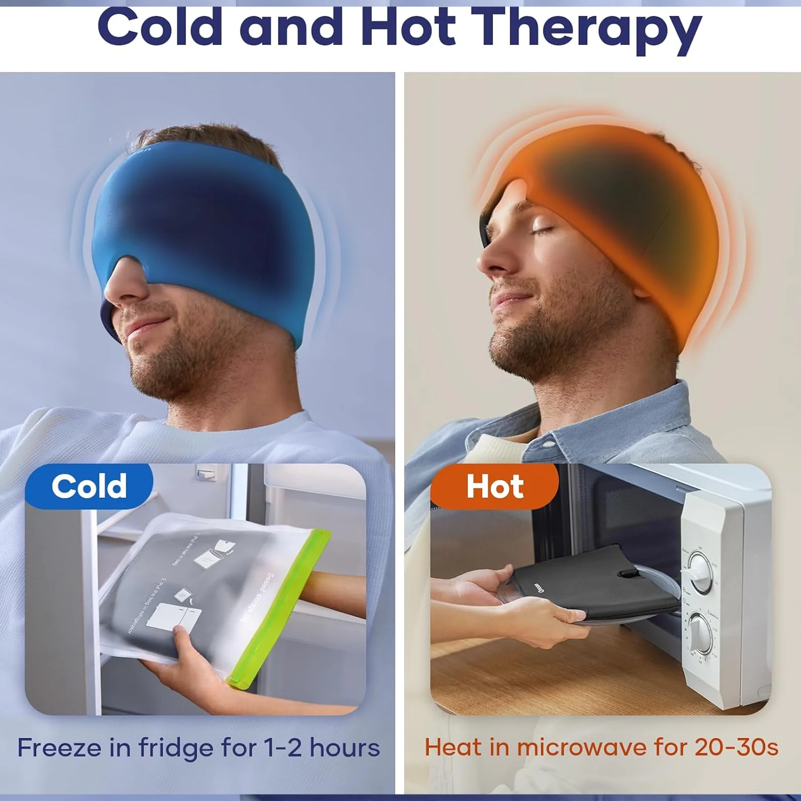 Migraine Relief Cap – 360° Cooling Gel for Headaches | GlowForm - Image 4